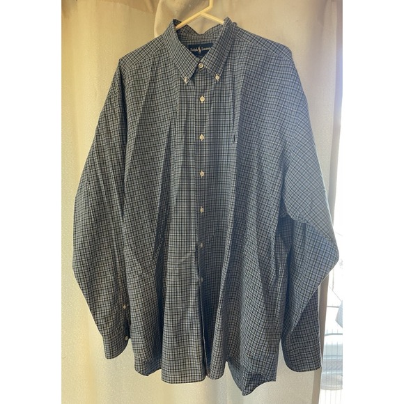 Lauren Ralph Lauren Other - Mens Ralph Lauren Blue Plaid L/S Button Up Dress Shirt XXL
